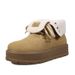 Thick Soled, Height Increasing, And Flanged Martin Boots For Women In Winter , New Style With Added Fleece,_vogvips.com