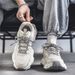 2025 Spring Men's Shoes New Breathable Mesh Shoes Men's Trendy All Match Thick Soled Sports Shoes Casual Daddy Shoes Men_vogvips.com