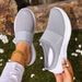 Shoes, Women's Semi-support Casual Shoes, Plus Size Women's Shoes, Flying Mesh Shoes, One-foot Shoes, Women's Shoes_vogvips.com