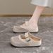 2026 Fresh Summer Lightweight Mesh-Upper Round-Toe Low-Heel Casual Slip-Ons For Women – Breathable PVC Sole – Solid Color Flat Leisure Shoes_vogvips.com