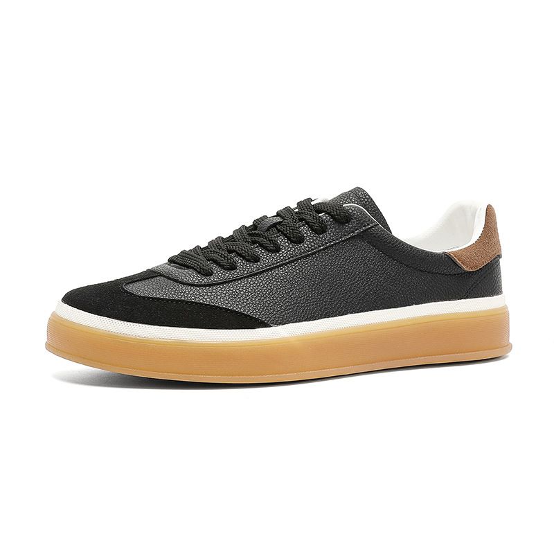Men's High-End Retro German White Sneakers Soft Leather Versatile Casual Shoes New Spring Autumn Style X533_vogvips.com