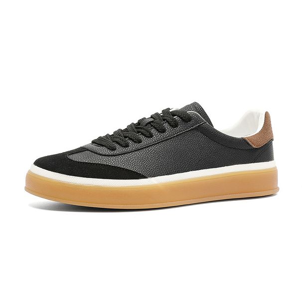 Men's High-End Retro German White Sneakers Soft Leather Versatile Casual Shoes New Spring Autumn Style X533_vogvips.com