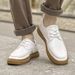 Men's Casual Board Shoes High Cowhide Surface Beef Tendon Sole White Shoes Sports Men's Shoes_vogvips.com