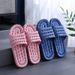 Slippers Summer Bathroom Water Leakage Indoor Hollow Home Men And Women Couples Simple Flat Soft Bottom Bathing Sandals_vogvips.com
