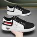 39-48 Fashion Skateboarding Shoes Sneakers Jogging Shoes Men's Low Top Lace-Up Artificial PU Splicing Non-Slip Wear-Resistant Running Shoes_vogvips.com