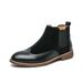 New Fashion Retro Martin Boots Men's Thick Sole Lace-up Business Leather Men's Boots Round Toe Thick Sole High Top Leather Boots Chelsea Short Boots_vogvips.com