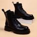 Soft Leather Martin Boots Men's 2025 Autumn New High Top Shoes Workwear Boots Men's Trend British Style Genuine Leather Men's Boots_vogvips.com