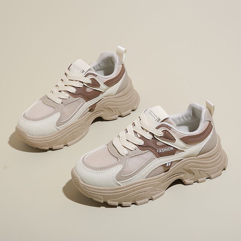 Ins Korean Version New Dad For Women Autumn Student Sports Running Casual Shoes With Thick Sole And Increased_vogvips.com