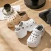 Women's 9CM Thick Sandals Shoes Summer Slippers High Heel Soft Sole Beach Garden Shoes Outdoor Waterproof Women's Hole Shoes_vogvips.com