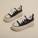W3616 New Board Solid Color Autumn Trendy White Thick Bottom Inner Height Wear Resistant Casual Student Shoes_vogvips.com