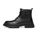 European Warm Series 2025 New Outdoor Martin Leather High Top Men's Work Motorcycle Boots British Style Oxford Sole_vogvips.com
