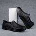 Men's Leather Shoes For Spring And Autumn, Dad Shoes, Non-Slip Soft Sole, Trendy And Versatile Men's Casual Slip-On Leat_vogvips.com