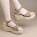 Wom's Summer 2026 New Wedge Sandals, Small Size, Platform Thick Sole, Non-Slip, Height-Increasing Shoes For Petite_vogvips.com