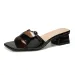 New Design Summer Style Outerwear French Oversized Flat Slippers With Toe Exposed One Shoulder Casual Flip Flops Free_vogvips.com