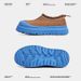 Men's Shoes Winter Internet Celebrity Hot Style Suede Thick Sole Heightening Lazy Slip On Versatile Snow Boots Couple Contrast Color Cotton Shoes_vogvips.com