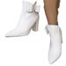 666-23 Short With Pointed Toes, Thick Heels, High Heels. The Zipper At The Back Is Comfortable, Warm, And Elegant For_vogvips.com