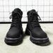 European Warm Series Martin Autumn Winter High-top Motorcycle Leather Outdoor Work Men's Yellow Boots_vogvips.com