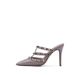 Rivet Nude High Heels With Thin Heel, 2026 New Model, Closed-Toe Half-Slipper, Backless Roman Sandals For Women, Summer_vogvips.com