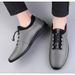 Round Head Men's Soft Sole Lace-up Men's Casual Shoes Driving Men's Shoes_vogvips.com