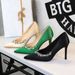 Elegant Satin Pointed-Toe High Heels With Rhinestone Embellishments For Women - Perfect For Evening Parties & Special Occasions_vogvips.com