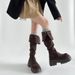 Internet Celebrity Design Over-the-Knee For Women 2025 Spring And Autumn New Super Popular Fashion Slimming Stylish_vogvips.com