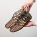Niche European And American Fashion Flat Sandals 2025 New Trendy Mesh Summer Outdoor Closed-Toe Closed-Heel Bird's Nest_vogvips.com