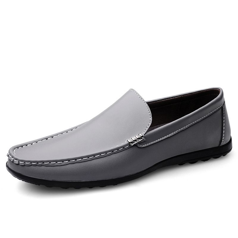 Men's Shoes Loafers, Leather Casual Shoes, Slip On, Handmade, Youth Style, Men's Shoes_vogvips.com