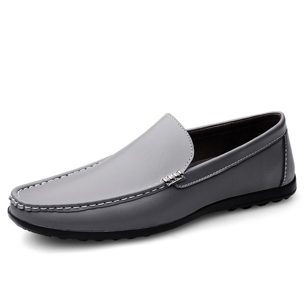 Men's Shoes Loafers, Leather Casual Shoes, Slip On, Handmade, Youth Style, Men's Shoes_vogvips.com