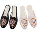 Slippers, Satin Embroidered Cloth Shoes, 2025 Spring/summer New Items, Women's Summer Cool Slippers, Toe Bag_vogvips.com
