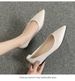 Genuine Leather Women's Soft-soled White Shoes, Pointed Toe, Flat Sole, Soft Leather, Non-slip, Comfortable Long_vogvips.com