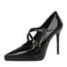 8366-6 Banquet Thin Shallow Mouth Waterproof Platform Lacquer Leather Pointed Cro Strap High Heel Single Women'_vogvips.com