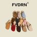 Women's Exclusive Genuine Leather Flat Slippers Brown Apricot Gray Beige Spring Autumn Fashion Footwear_vogvips.com