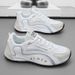 Trendy Black And Gold Color-Blocking Mesh Casual Shoes, Breathable Shock-Absorbing Thick-Soled Sneakers, Versatile_vogvips.com