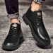 Martin Boots Men's Cotton Boots Men's High-top Warm Retro Tooling Shoes Men's Leather Shoes_vogvips.com