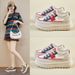 Little White Shoes Female Students Thick-soled Heightening Shoes Mesh Breathable Casual Shoes_vogvips.com