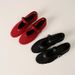 Spring Fashion Mesh Flats Hollow Mary Jane Fishnet Shoes Strap Ballet Shoes Women_vogvips.com