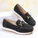 Fit Single For Women New Round Toe Fashion Casual Plus Size Le Fu Dou Shoes Small Fragrance Style_vogvips.com