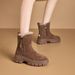Snow 2025 New Winter Thick Warm Short Casual Fleece-Lined Outdoor Cotton Boots Genuine Leather High-Top Women's Shoes_vogvips.com