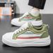 Men's Lightweight Breathable Casual Sneakers For Summer - Round Toe, Mesh Upper, Rubber Sole, Comfortable Low-Top Shoes For Tennis And Everyday Wear_vogvips.com