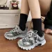 Size 41 42 Womens Casual Sports Men Stylish Brand Design Ladies Chunky Sneakers Thick Sole Tennis Shoes 43 44 Big_vogvips.com