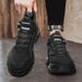 European Warm Series Fashion Rotating Buckle Slip-On Martin Autumn Winter New Leather High Top Flat Casual Sports Trendy Men's Boots_vogvips.com