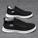 Euro Step Spring Mesh Trendy Soft Sole Men's Sneakers Fashion Lightweight Breathable White Casual Slip-On Shoes_vogvips.com