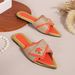 Women's Shoes Summer New Pointed Open Toe Color Matching Southeast Asia Middle East Huidong Shoes_vogvips.com
