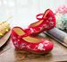 High Single Hanfu Sloping Heels, Canvas Embroidered Cloth Tea Art Women's Shoes, Spring And Summer_vogvips.com