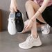 Women's Flyknit Sneakers 2024 - Breathable Running Shoes With Thick Sole For Casual & Sports, Lightweight Platform Shoes For Women_vogvips.com