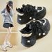 Ins Korean Style New Dad For Women 2025 Spring Student Sports Running Casual Shoes Thick Sole Height Increasing FB9961_vogvips.com