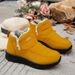 Snow Unisex 2025 Winter Large Size New Women's Thick-Soled Shoes With Fleece Lining And Thickened Cotton Boots_vogvips.com