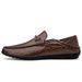 Men's Shoes Genuine Leather Business British Style Casual Soft Soled Leather Shoes Men's Soft Soled Slip On Black Loafers Trendy Shoes_vogvips.com
