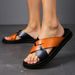 Men's Casual Slippers With Soft Soles Wearing Beach Shoes, Lightweight Comfortable For Home Use, Slip Resistant And_vogvips.com