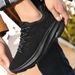 Autumn/Winter Leather Trendy Sports For Men's Cushioned Running Lightweight Travel Shoes Fashion Sneakers_vogvips.com